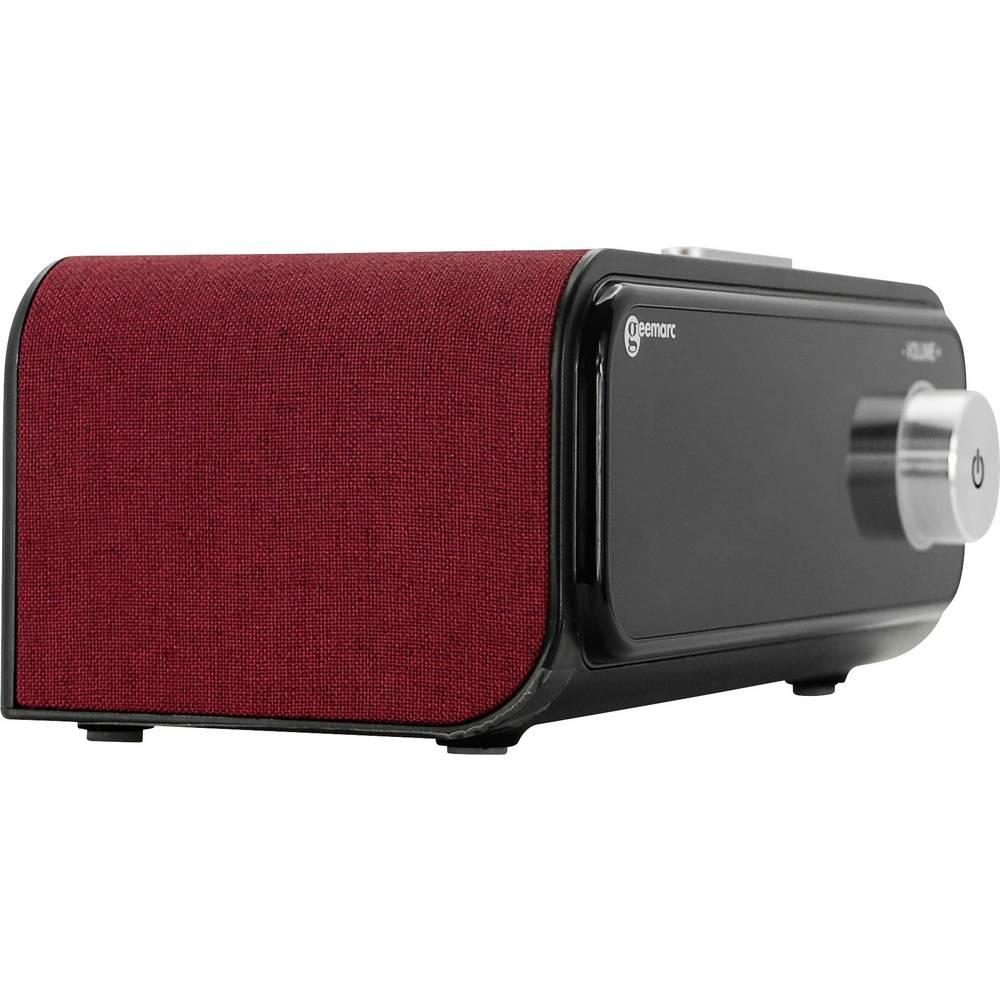 B-Ware Geemarc Viso Tempo 200 Mp3 Player Wecker Lautsprecher 8 Gb Für Senioren Rot
