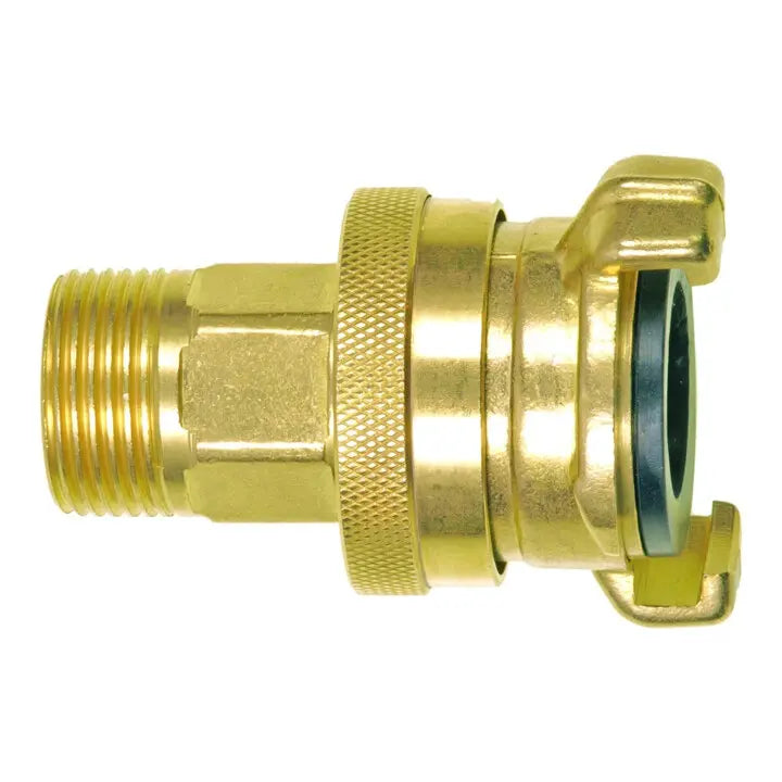 B-Ware Geka Gewindestück Adapter Wasser Messing G34 Schlauchanschluss 3 Stück - 4015933081749