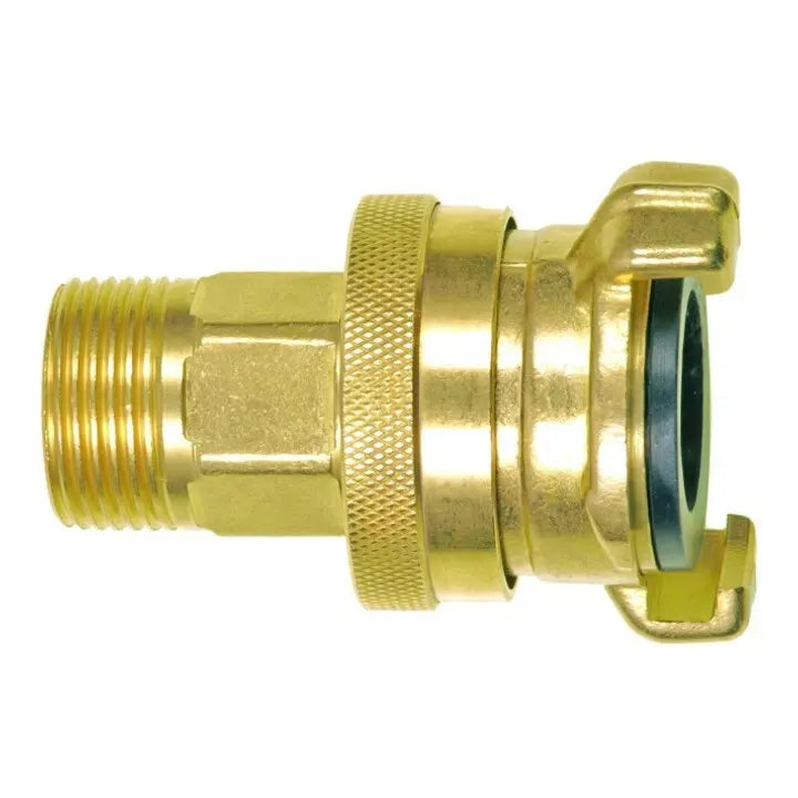 B-Ware Geka Gewindestück Adapter Wasser Messing G34 Schlauchanschluss 3 Stück - 4015933081749