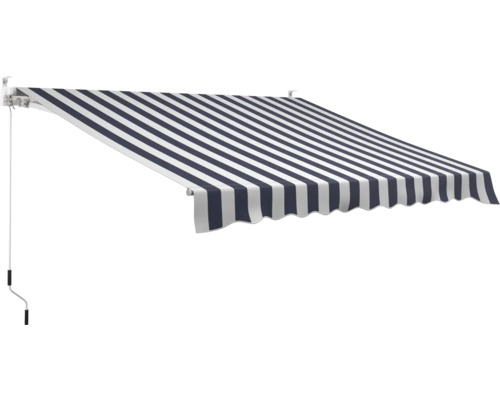 B-Ware Gelenkarmmarkise Sonnenschutz Markise Blau Weiß Ral 9003 Balkon Terrasse531 - 4306516022281