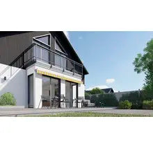 B-Ware Hornbach Markise Gelenkarmmarkise Sonnenschutz 3x2,5m Lotus Gelb Grau - 4306516433117