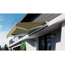 B-Ware Hornbach Markise Gelenkarmmarkise Sonnenschutz 3x2,5m Lotus Gelb Grau - 4306516433117