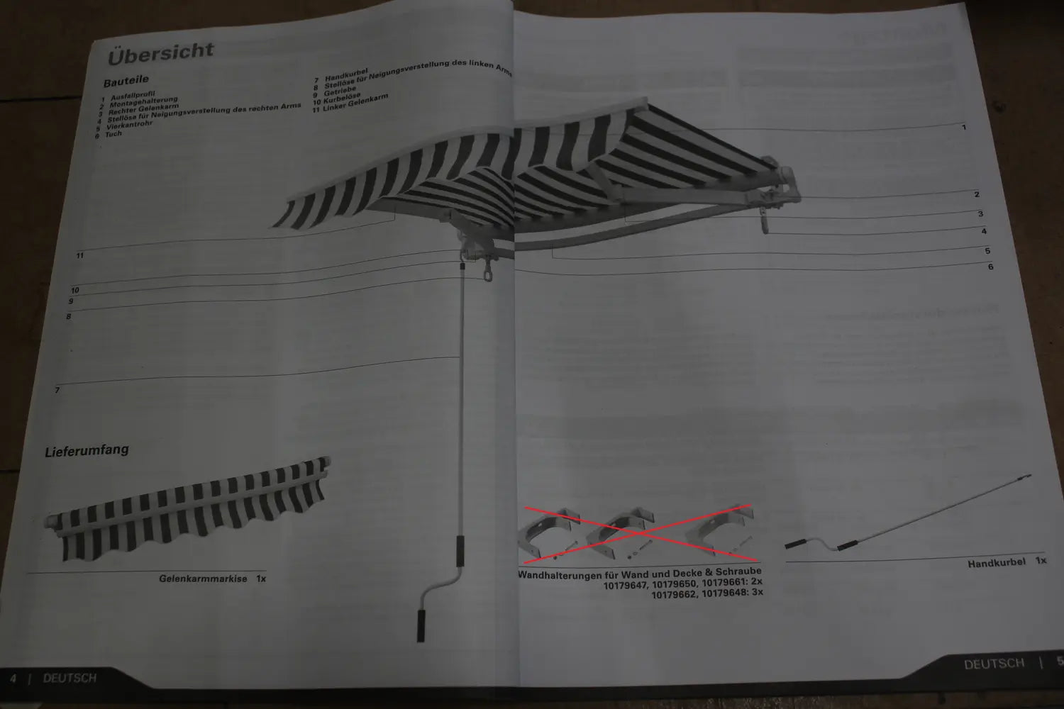 B-Ware Gelenkarmmarkise Sonnenschutz Markise 4x3 Stoff Gelb/Grau Lotuseffekt Ral 9006  - 4306516433124