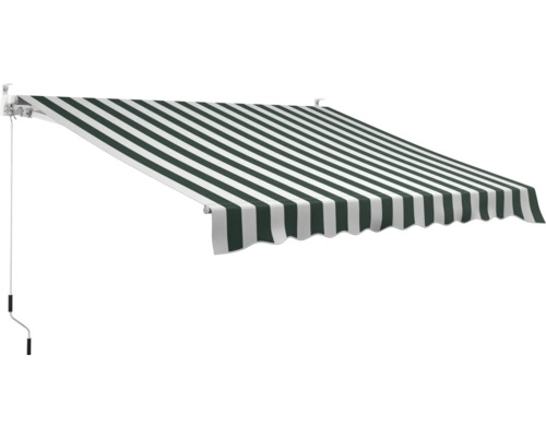 Gelenkarmmarkise Sonnenschutz Markise 3x2,5 Stoff Gestreift Grün Weiß Gestell  B-Ware - 4306516022274