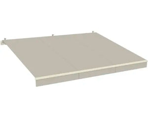 B-Ware Markise Sonnenschutz Gelenkarmmarkise Lotus Stoff Beige Gestell Perlweiß