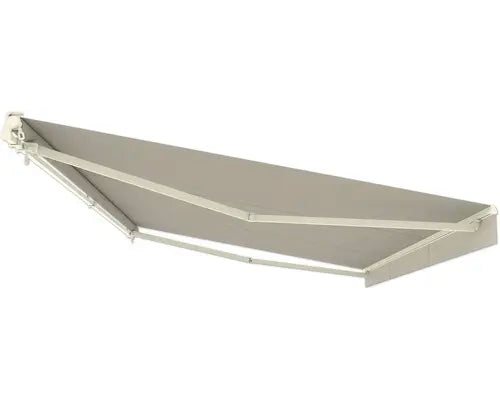 B-Ware Markise Sonnenschutz Gelenkarmmarkise Lotus Stoff Beige Gestell Perlweiß - 4306516769759