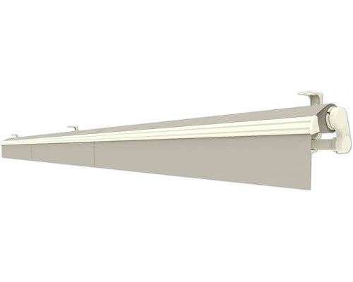 Markise Sonnenschutz Gelenkarmmarkise Lotus Stoff Beige Gestell Perlweiß - 4306516769759