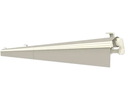 B-Ware Markise Sonnenschutz Gelenkarmmarkise Lotus Stoff Beige Gestell Perlweiß - 4306516769759