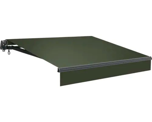 B-Ware Markise Gelenkarmmarkise Sonnenschutz Stoff Olive Gestell Anthrazitgrau - 4306516433179
