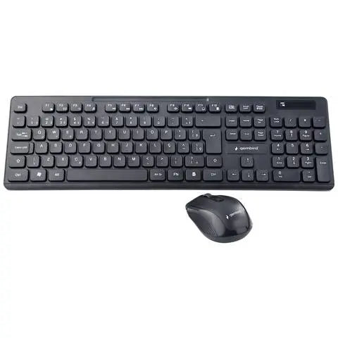B-Ware Gembird Wireless Chocolate Maus Set Funk Tastatur Maus Kombination Schwarz - 8716309122382