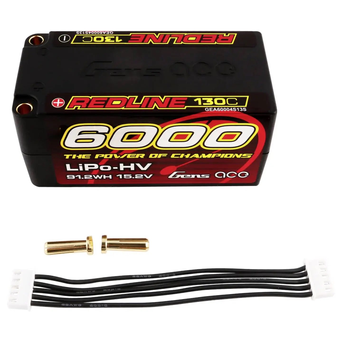 B-Ware Gens Ace Akkupack Batterie Li Po 6000m Ah 15.2 V 4 S2 P Redline Series Hardcase - 6928493307212