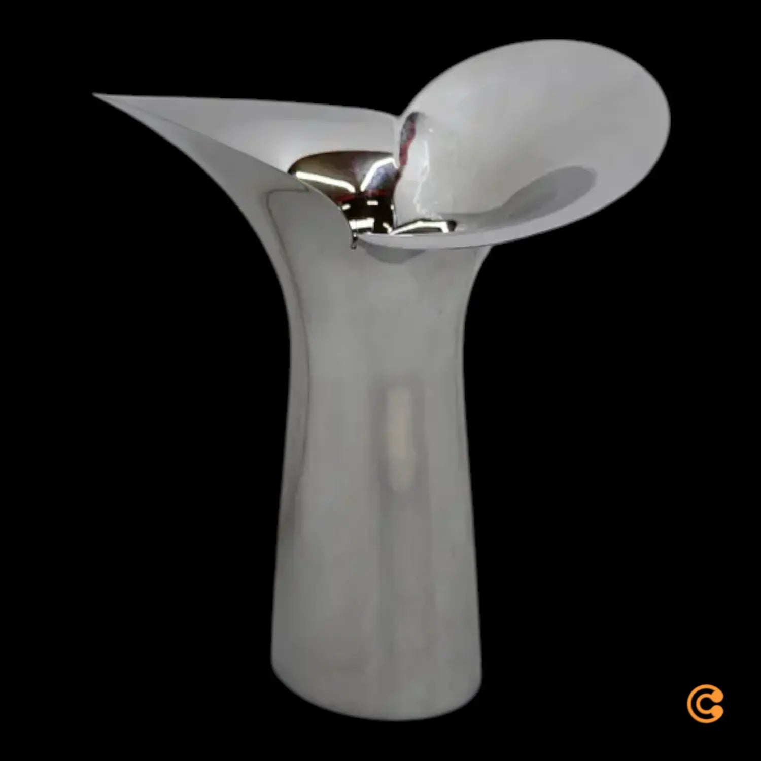 B-Ware Georg Jensen Vase Gefäß Edelstahl 33 Cm Blumenarrangement Siehe Text/Foto - 5713275078753