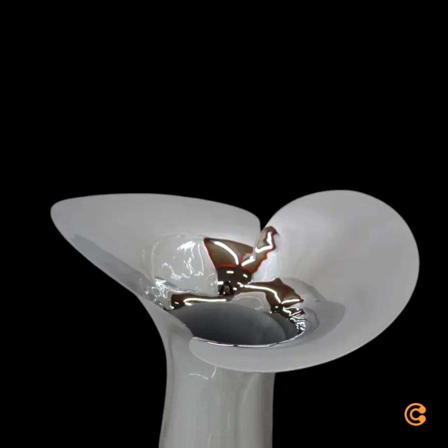 B-Ware Georg Jensen Vase Gefäß Edelstahl 33 Cm Blumenarrangement Siehe Text/Foto - 5713275078753