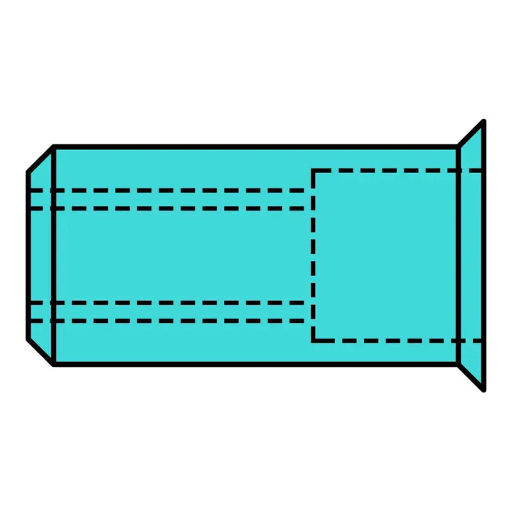 B-Ware Gesipa Blindnietmuttern Gewindehohlniet M6 Edelstahl A2 Kleinkopf 9x15,5 250 Stk - 5013656430706