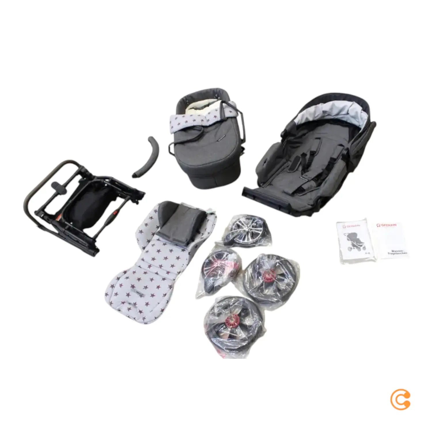 B-Ware Gesslein F10 Air+ Kombi Kinderwagen Buggy Kinderwagen Babywagen Siehe Text/Foto - 4251388716618