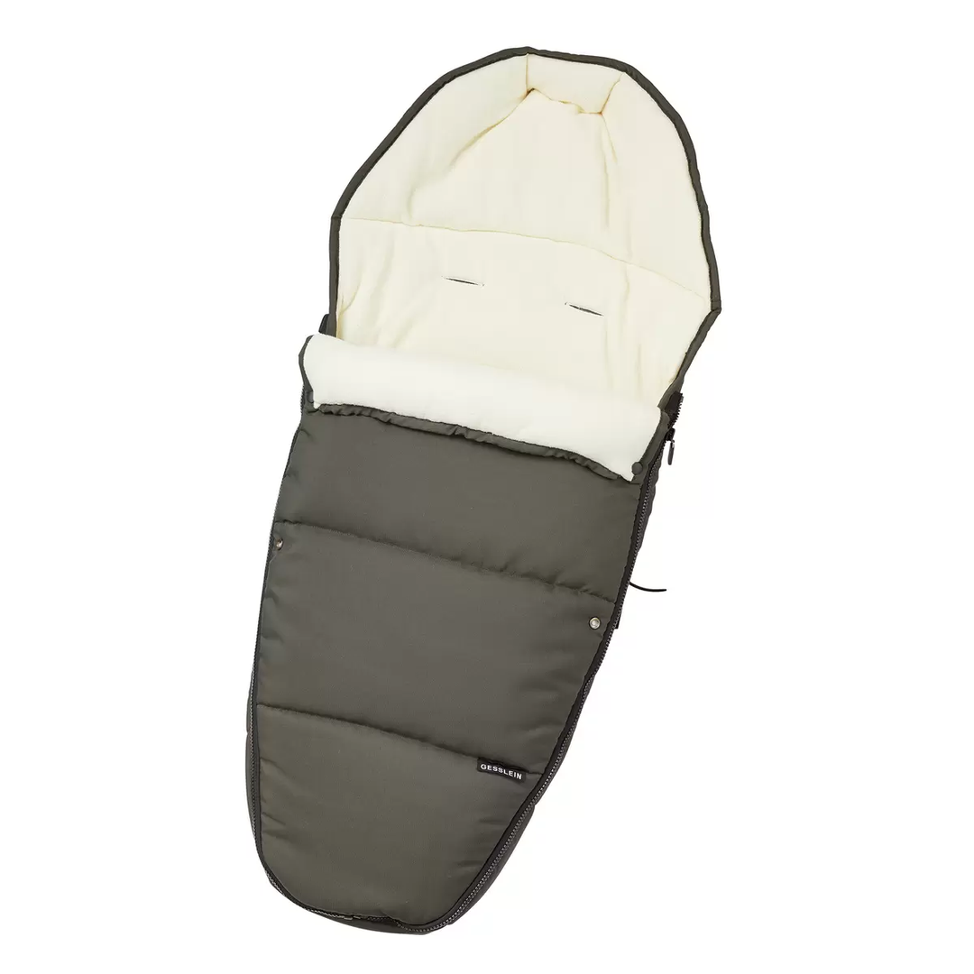 Gesslein Fußsack Schlafsack Baby Kinderwagenfußsack Sack Kinderwageneinlage Oliv B-Ware