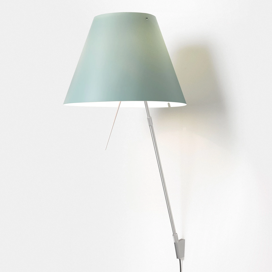 Luceplan Costanza Wandleuchte D13a Wandlampe Leuchte Lampe E27 Alu/Grün B-Ware - 6030442