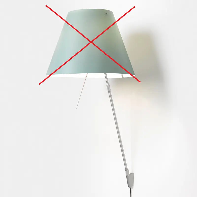 B-Ware Luceplan Costanza Wandleuchte D13a Wandlampe Alu Grün E27 Siehe Text/Foto - 8032706716611