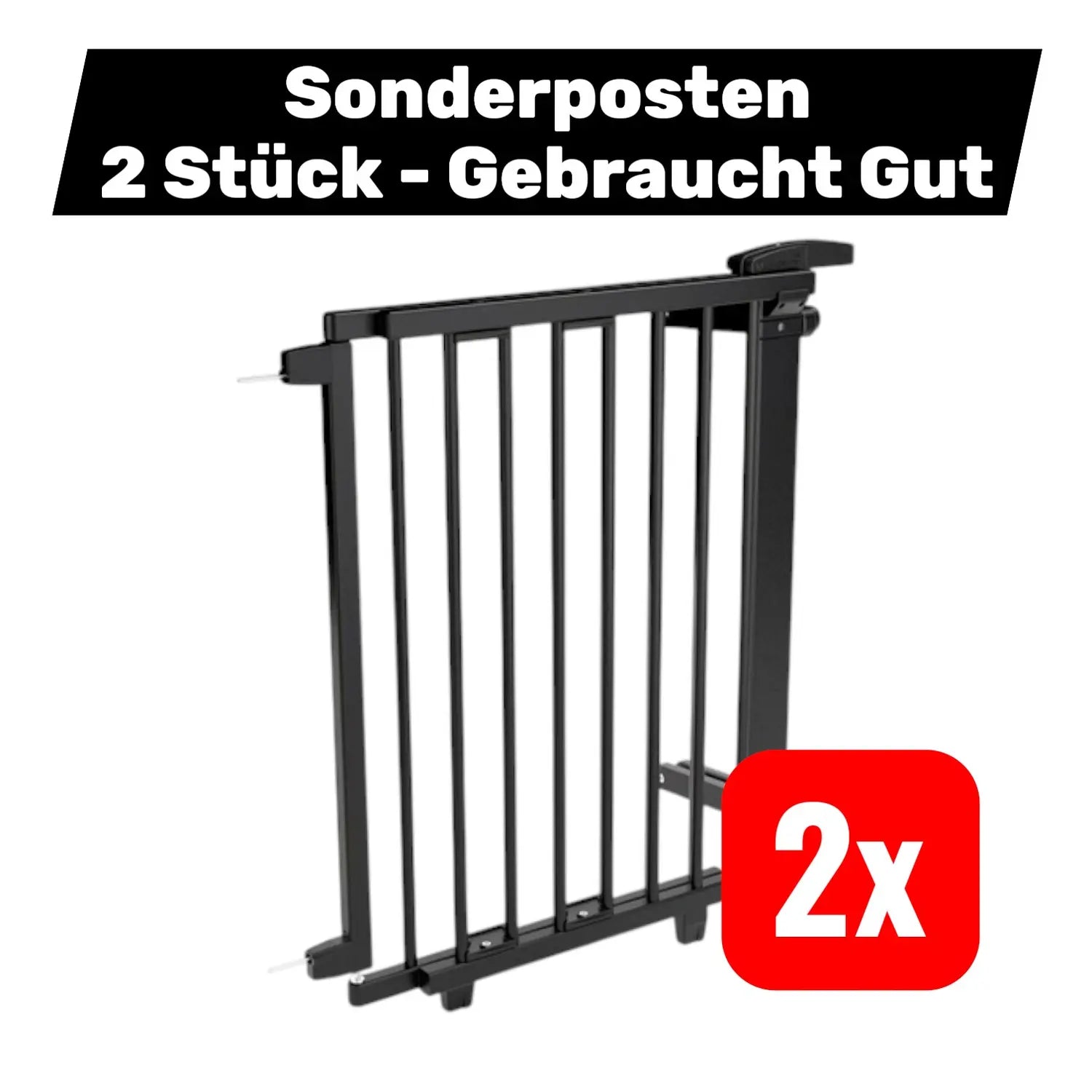 B-Ware Geuther Treppengitter Treppenschutzgitter Babyschutzgitter 2 Stück - 4010221096719