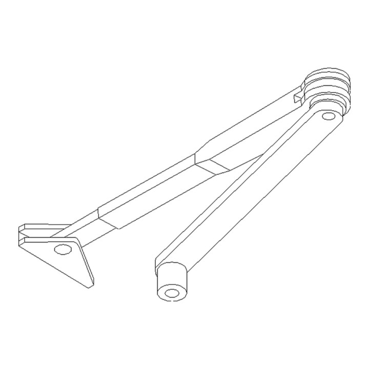 B-Ware Geze Feststellgestänge Gestänge Ohne Türschließer Weiß 9016 Stand Ts 1500 - 4042938018173