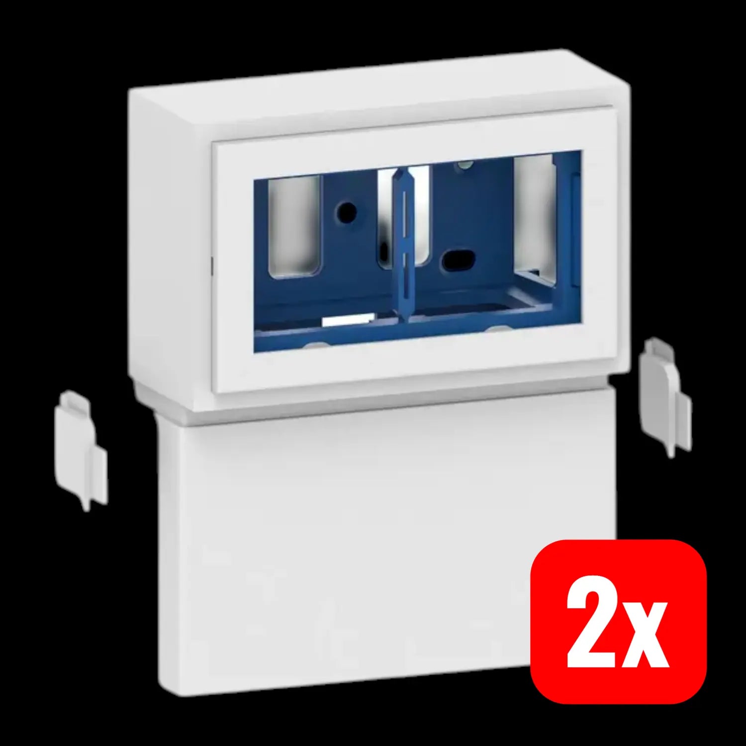 B-Ware Ggk Klemmdose Abzweigdose 114317 Dose Verbindungskasten Zwei Geräte Weiß 2 Stück - 4018475347472