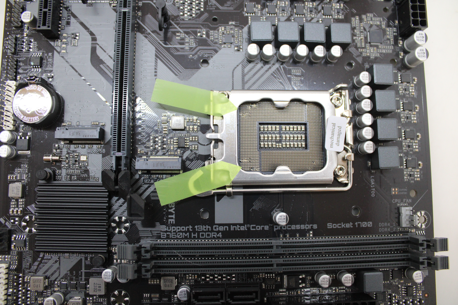 Gigabyte B760 M H Ddr4 Mainboard Sockel Pc Intel Lga 1700 Siehe Text/Fotos D-Ware - 4719331854644