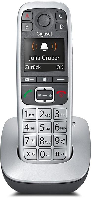 Gigaset E560 Schnurloses Telefon Seniorentelefon Analog Freisprechen Platin B-Ware - 4250366848631