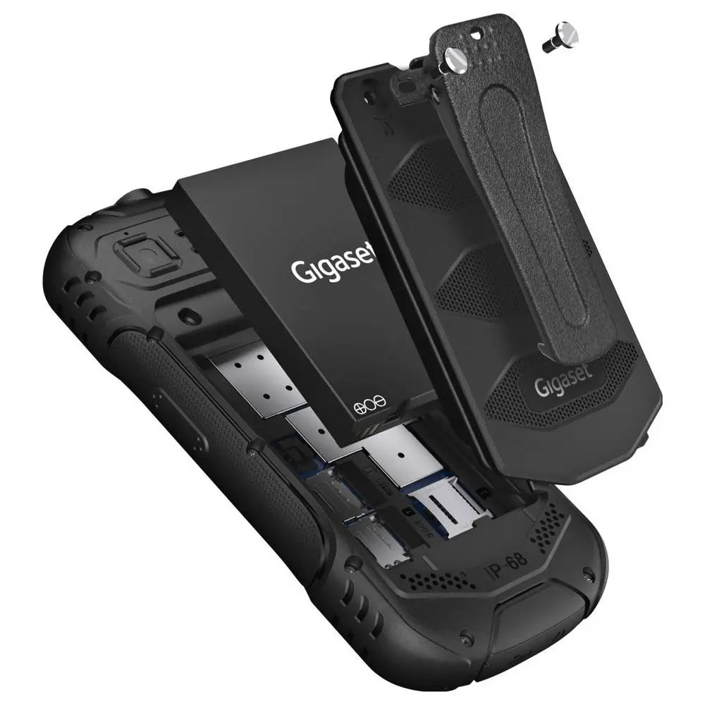 B-Ware Gigaset Outdoor Handy Mobiltelefon Glx 8 Active Walkie Talkie Schwarz Dual Sim - 4255781905822