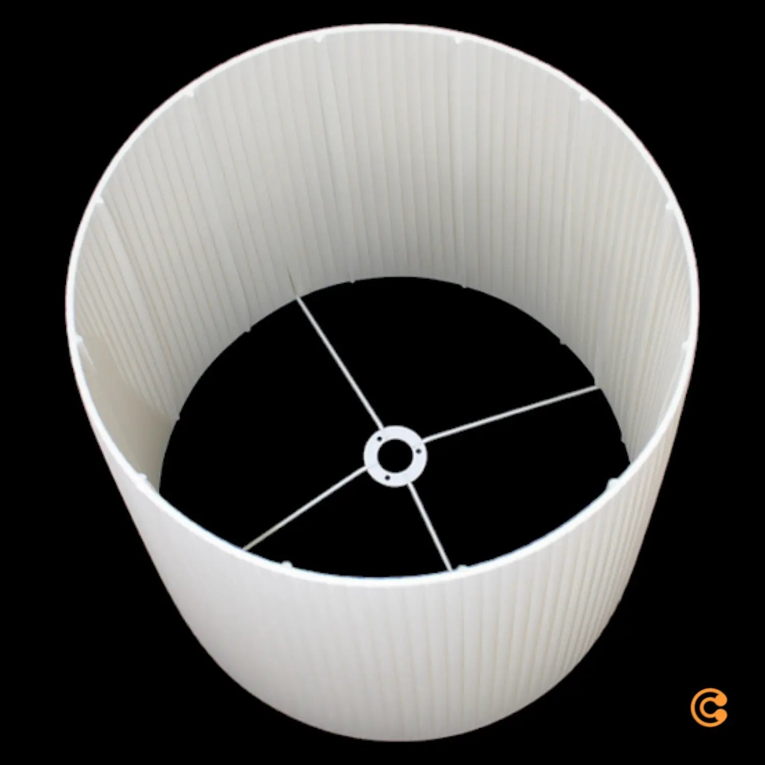 B-Ware Gilda Plissè Pongè Elfenbein Lampenschirm Schirm Siehe Text/Foto - 1