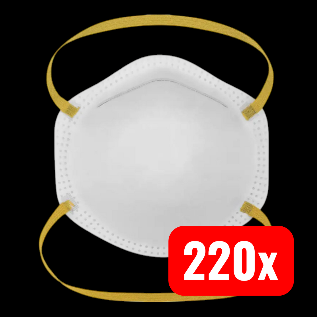Gime Feinstaubmaske FFP2 Maske Atemschutzmaske Staubmaske Schutzmaske 220 STÜCK - 4064161216584