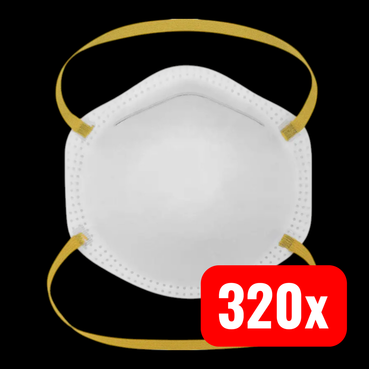 Gime Feinstaubmaske FFP2 Schutz Maske Atemschutzmaske Staubmaske 320 STÜCK - 4064161216584