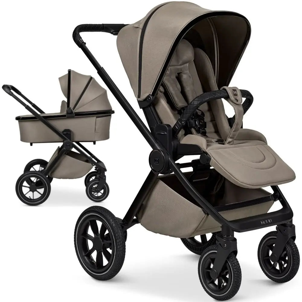 B-Ware Moon Gio Plus Mud Black Chrome 2in1 Set Babywagen Kinderwagen Komplettset - 2000583524340