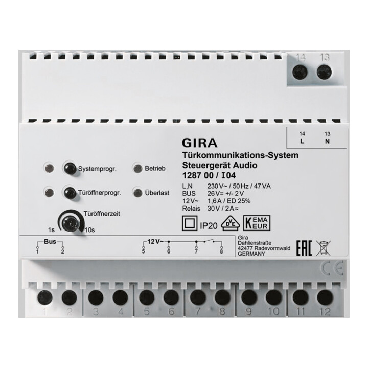 B-Ware Gira Steuergerät Audio Bussystem Türkommunikation Reg 6 Te Einbaulautsprecher