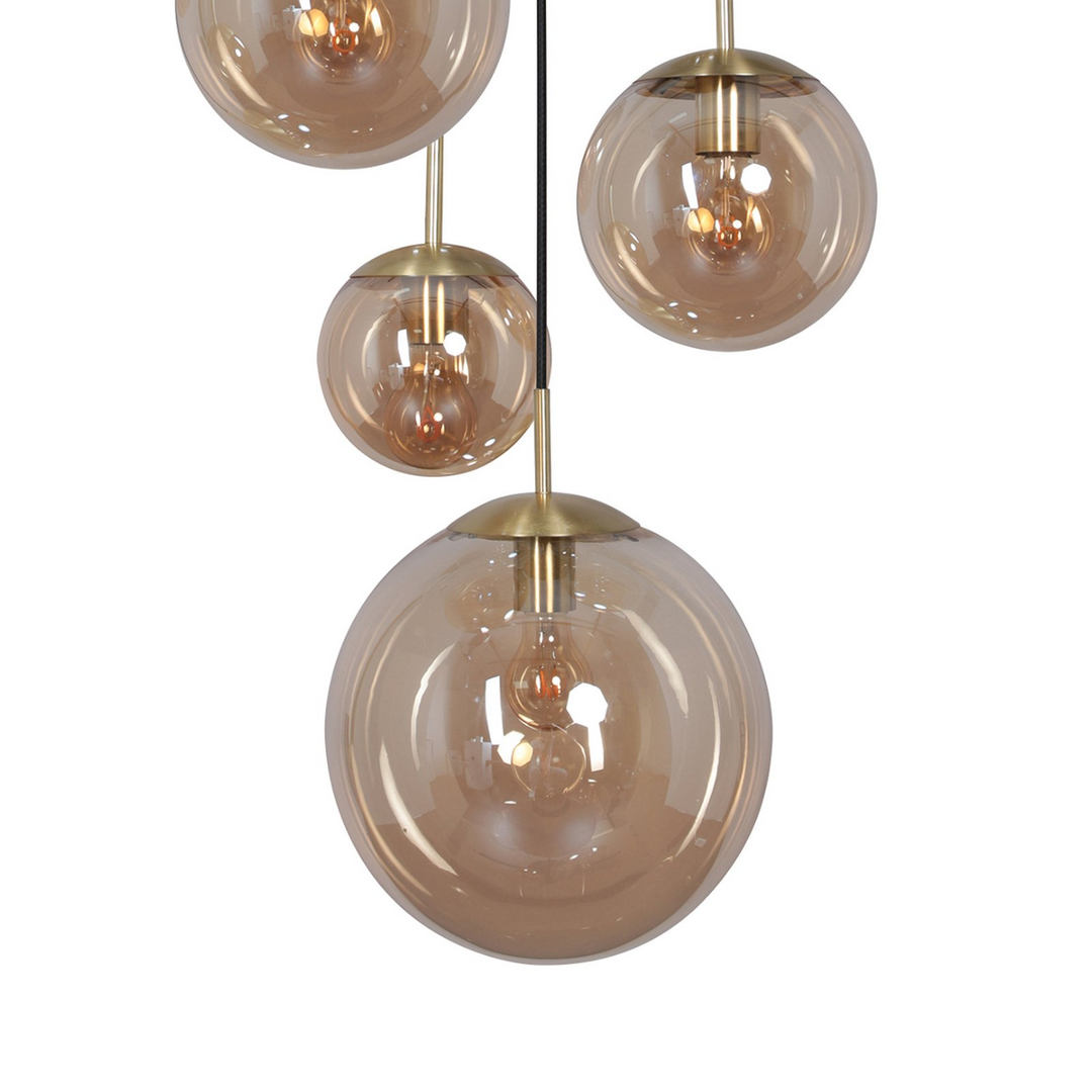 Steinhauer Glas Hängeleuchte Bollique Hängelampe Deckenlampe Lampe Leuchte 5 Fl. B-Ware - 8712746166439