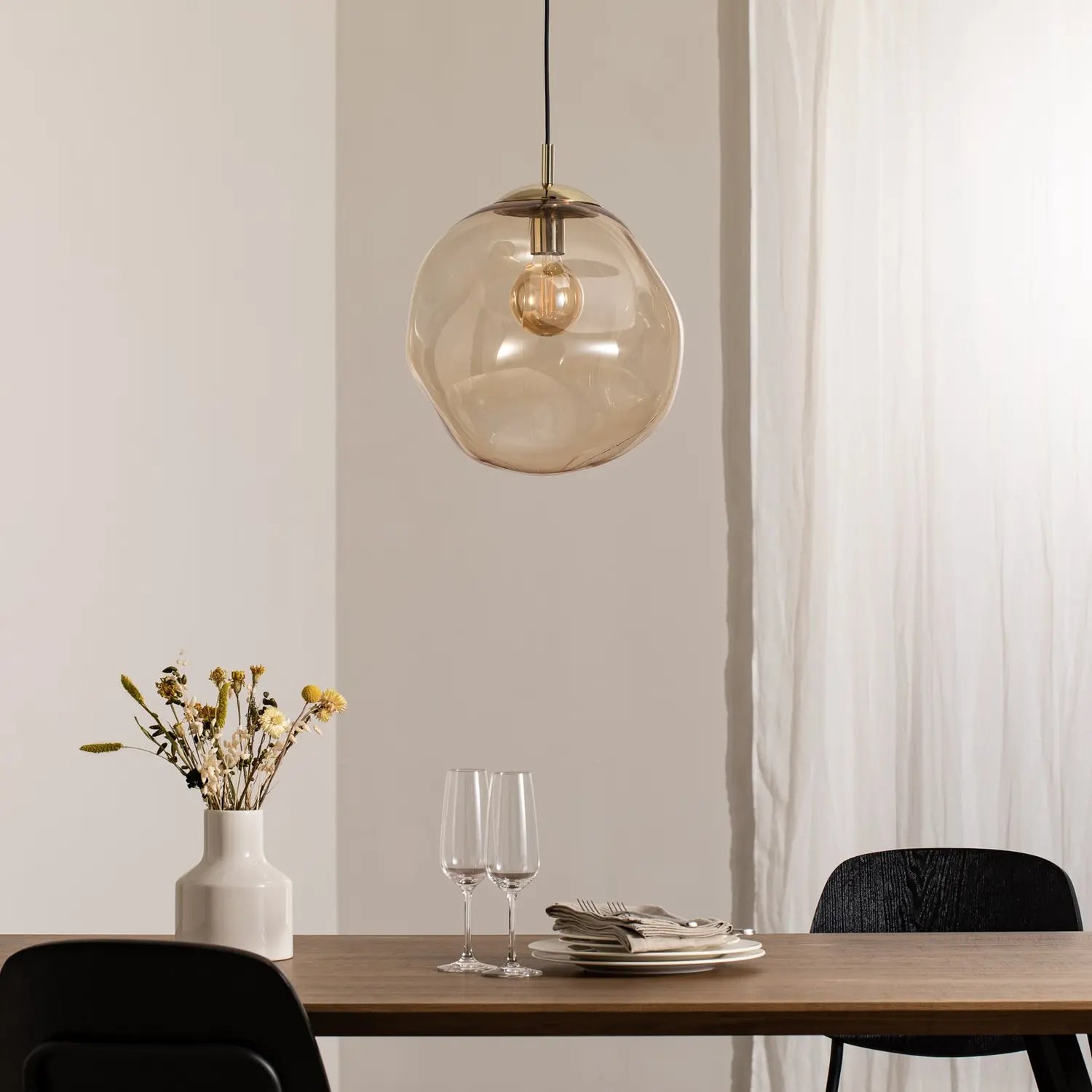 B-Ware Euluna Glas Hängeleuchte Sol Deckenlampe Lampe Leuchte E27 Glas Siehe Text - 5901780542610
