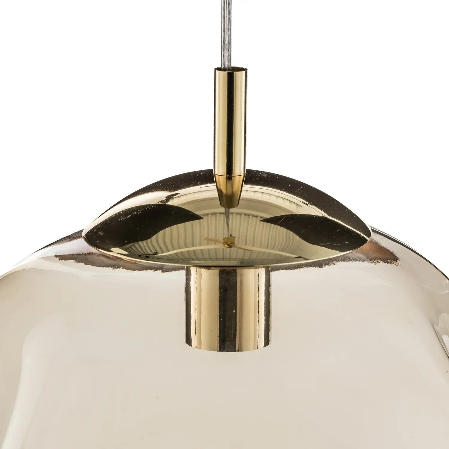 B-Ware Euluna Glas Hängeleuchte Sol Deckenlampe E27 Glas Gold Bernstein Siehe Text - 5901780542610