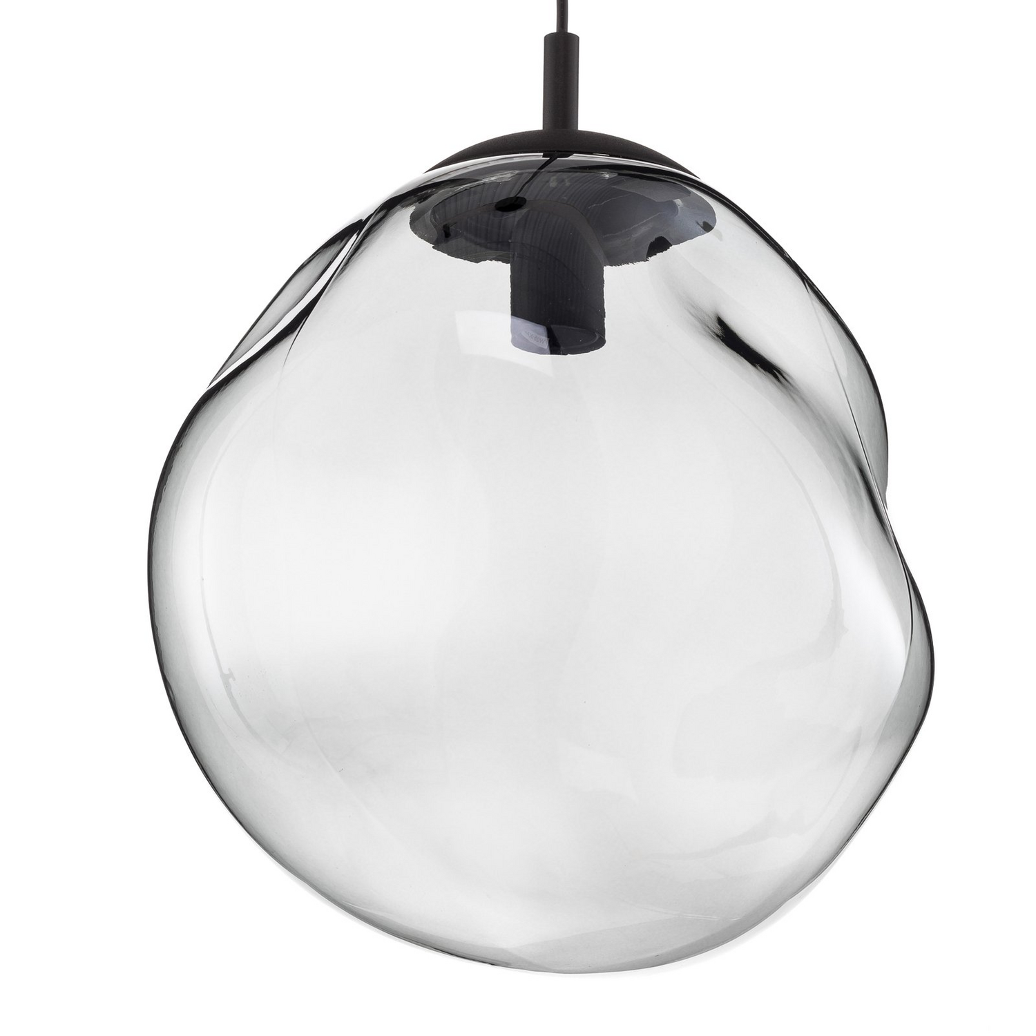 B-Ware Euluna Glas Hängeleuchte Sol Wohnzimmerlampe Pendelleuchte E27 Schwarz Rauchgrau - 5901780542641