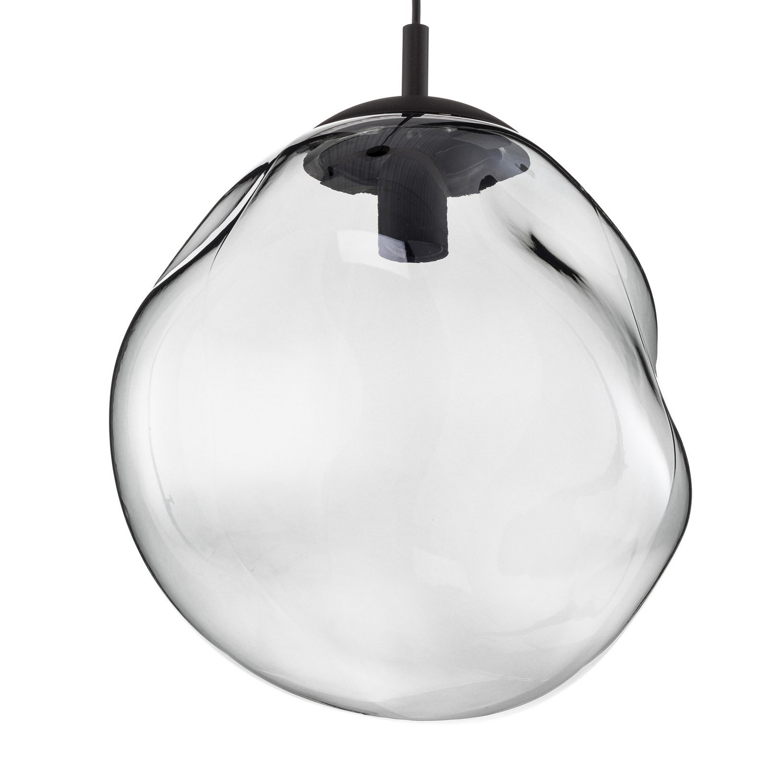 B-Ware Euluna Glas Hängeleuchte Sol Wohnzimmerlampe Pendelleuchte E27 Schwarz Rauchgrau - 5901780542641