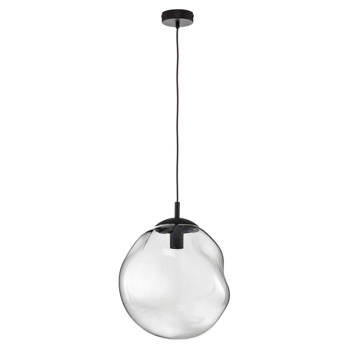 B-Ware Euluna Glas Hängeleuchte Sol Wohnzimmerlampe Pendelleuchte E27 Schwarz Rauchgrau - 5901780542641