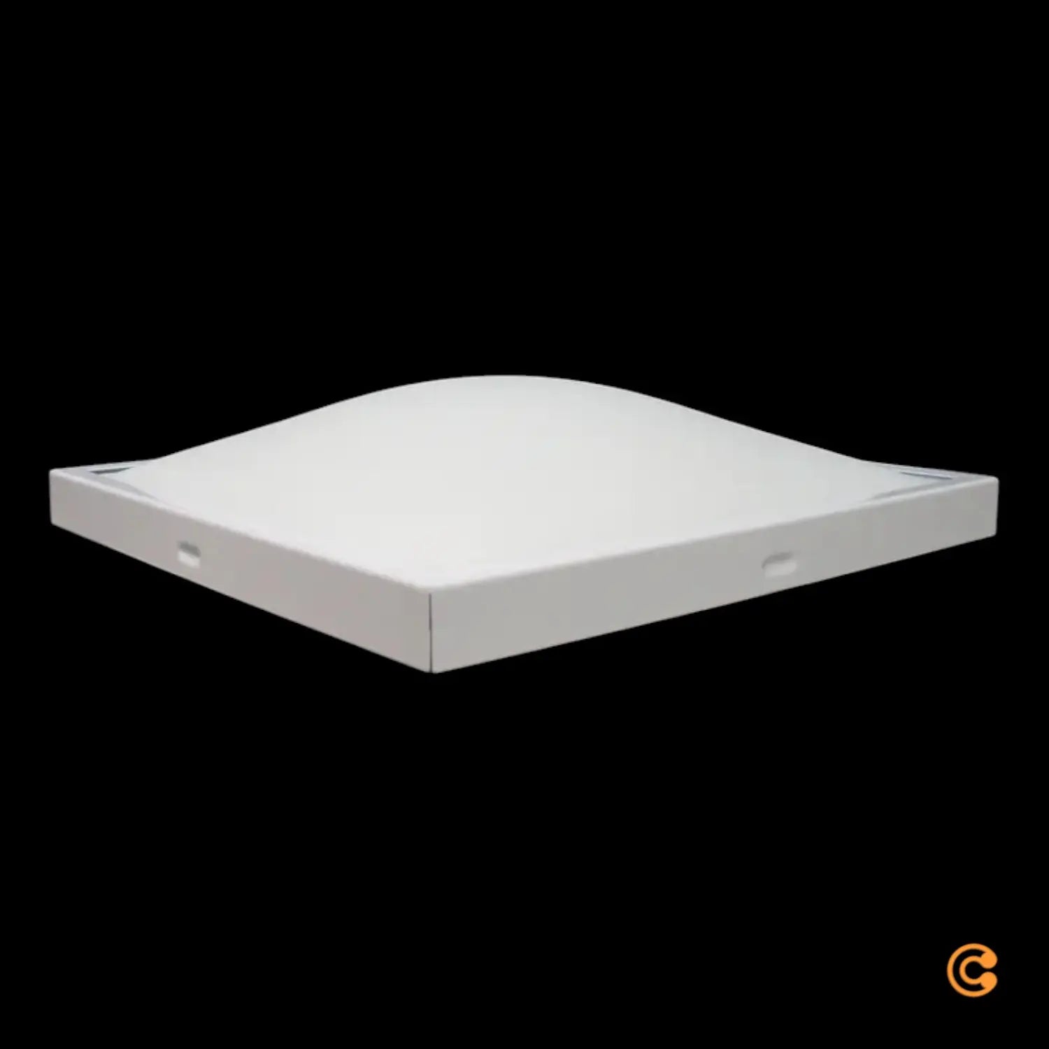 B-Ware Fabas Luce Wandleuchte Deckenleuchte Lampe Osaka Flach Glas Weiß 30 Cm - 8019282022275