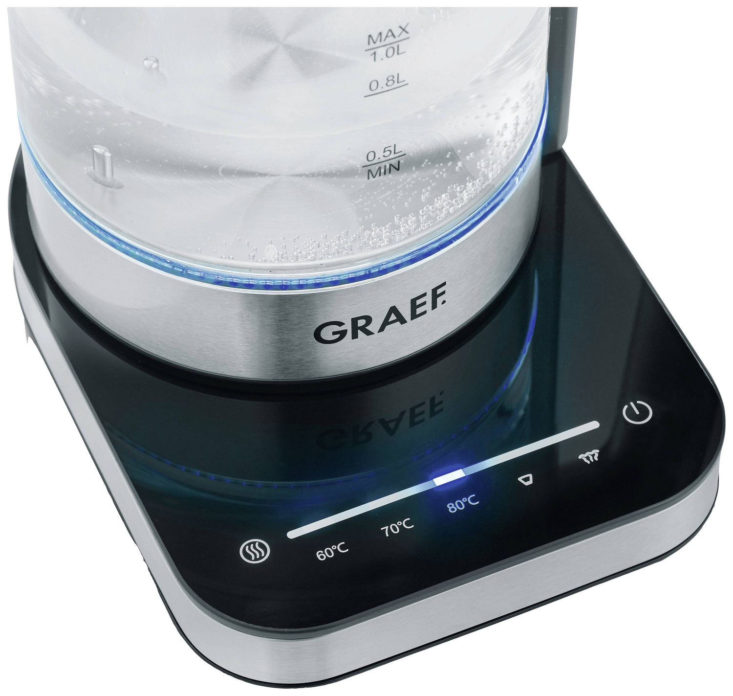 Graef Wk350 Wasserkocher Schnurlos Edelstahl Warmhaltefunktion Siehe Text/Foto B-Ware - 4001627029517