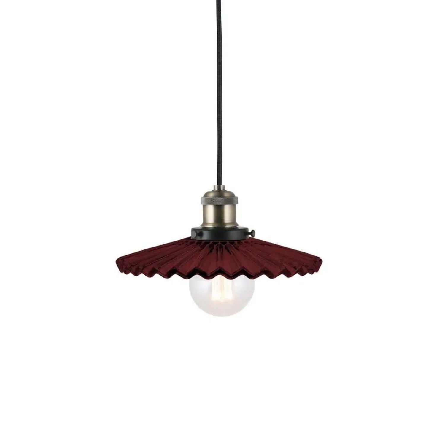 B-Ware Globen Lighting Pendelleuchte Hängelampe Cobbler Glas Metall Rot E27 Led ø 25 Cm - 7319436413357