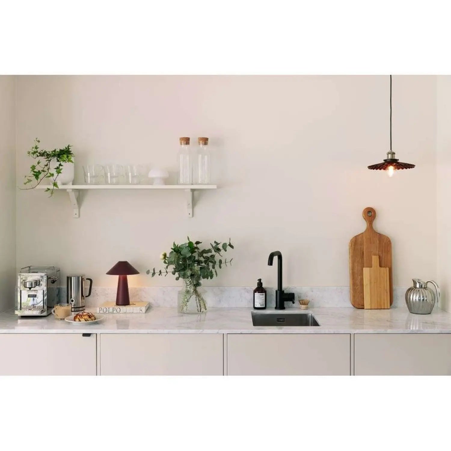 B-Ware Globen Lighting Pendelleuchte Hängelampe Cobbler Glas Metall Rot E27 Led ø 25 Cm - 7319436413357