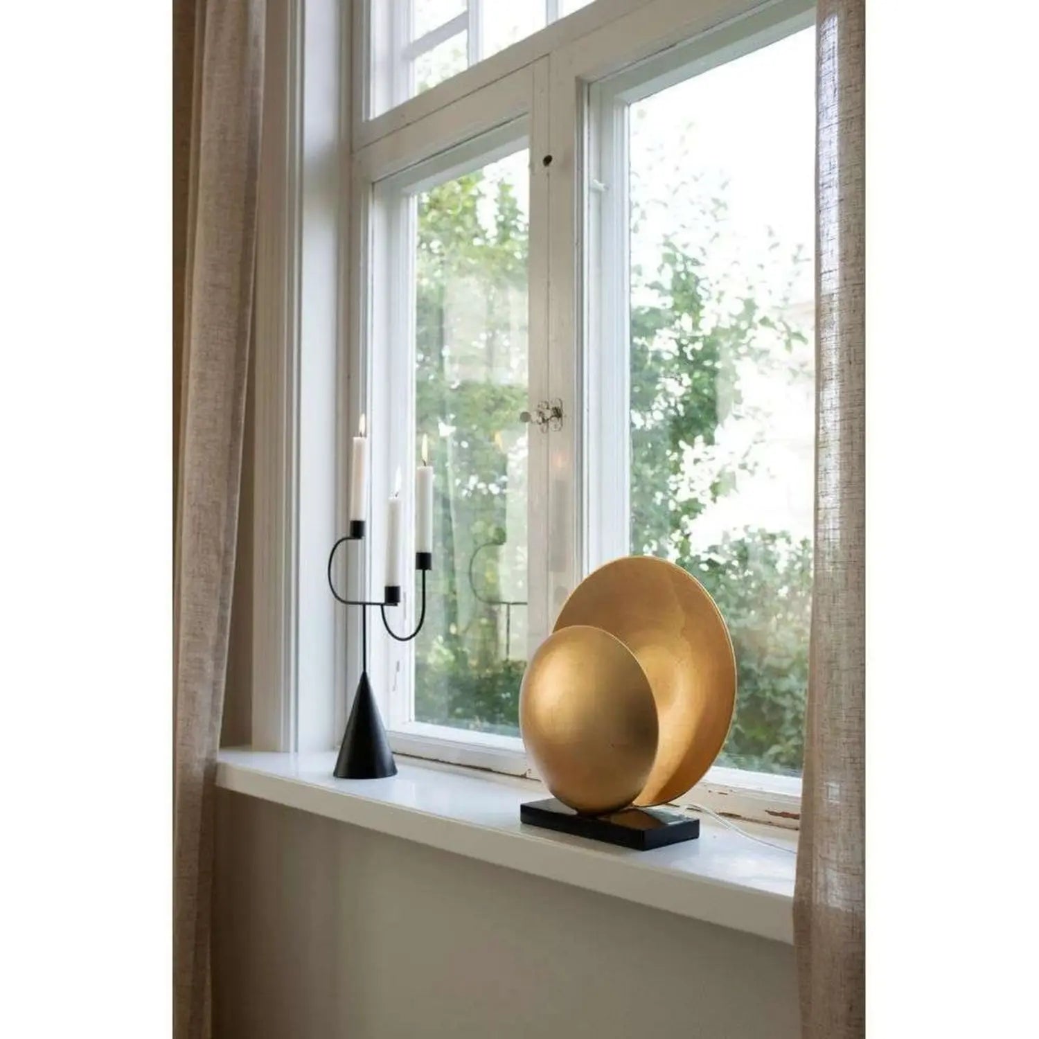 B-Ware Globen Lighting Tischlampe Leuchte Orbit Messing Eisen Marmor H32cm Siehe Text - 7319432208506