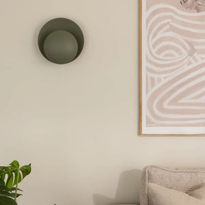B-Ware Globen Lighting Wandleuchte Wandlampe Orbit Metall Moosgrün ø 30 Cm E14 Led