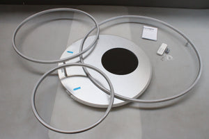 Globo Deckenleuchte Lampe Invertina LED dimmbar Aluminium gebürstet Opal Acryl