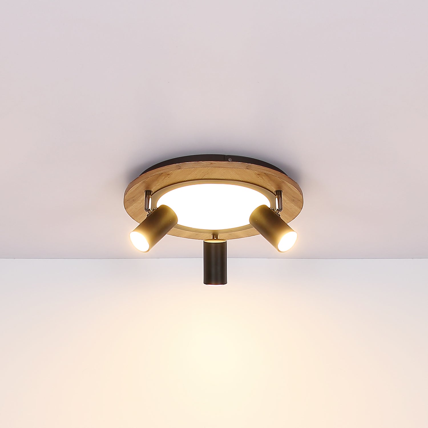 B-Ware Globo Kassu Deckenleuchte Lampe Holzdesign Deckenbeleuchtung ø 40cm Wohnzimmer - 9007371439508