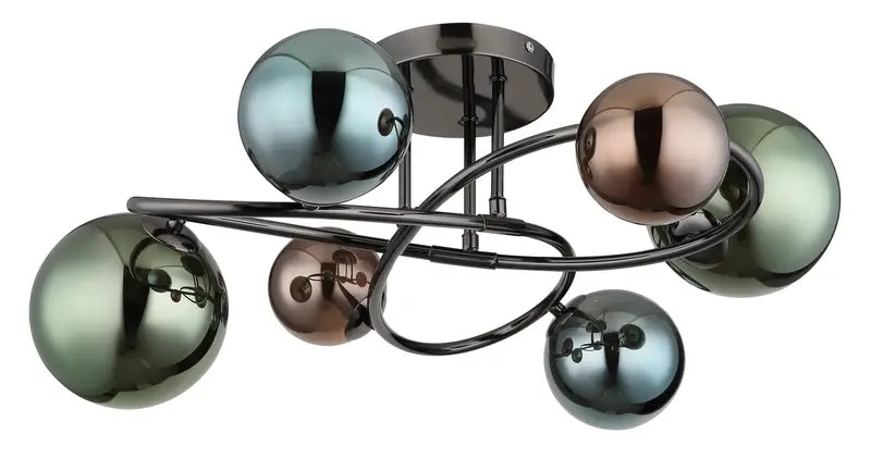 B-Ware Globo Deckenleuchte Lampe Riha Glas Schwarz Matt Esszimmer Wohnzimmer Flur - 9007371459100