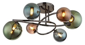 B-Ware Globo Deckenleuchte Lampe Riha Glas Schwarz Matt Esszimmer Wohnzimmer Flur