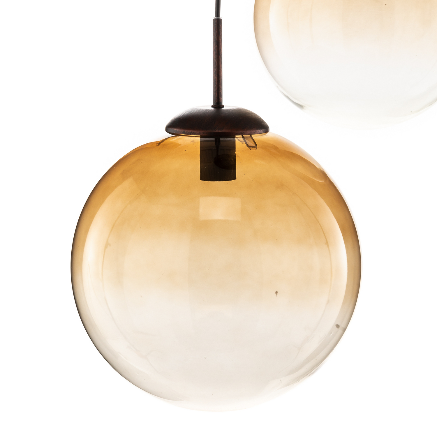 B-Ware Globo Glas Hängeleuchte Varus Hängelampe Lampe Leuchte Amber 3 Flmg E27 ø 51853